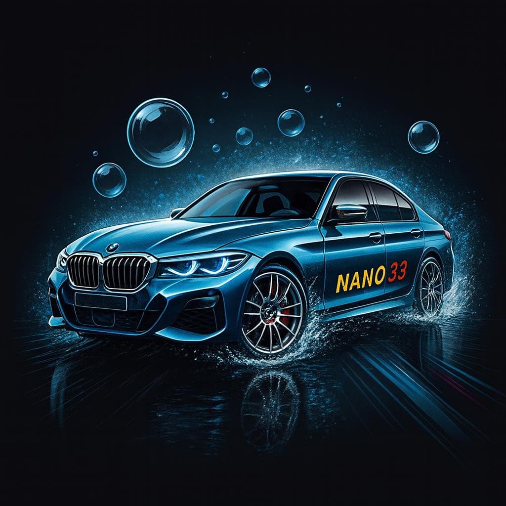 Nano33 BMW detailing su muilo burbulais